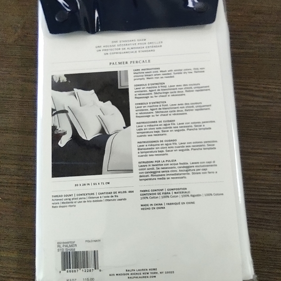 Ralph Lauren Palmer standard sham NEW - Picture 5 of 6